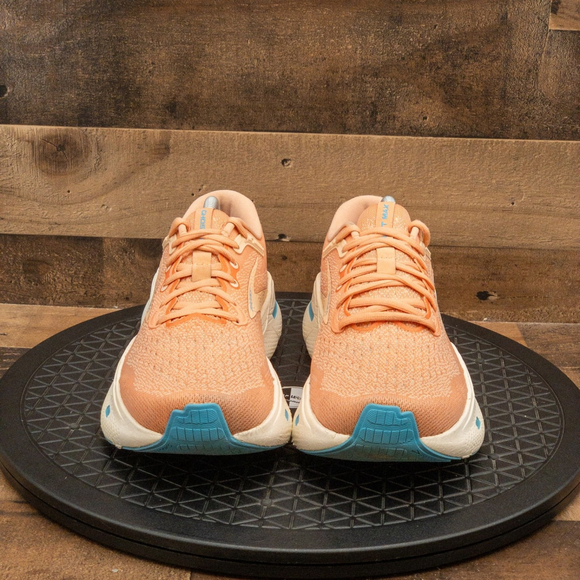 BROOKS GHOST MAX WOMENS ATHLETIC SHOES MELON ORANGE RUNNING GYM TRAIN SIZE 10.5B - Picture 2 of 9